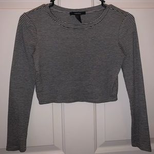 Forever 21 stripped crop top